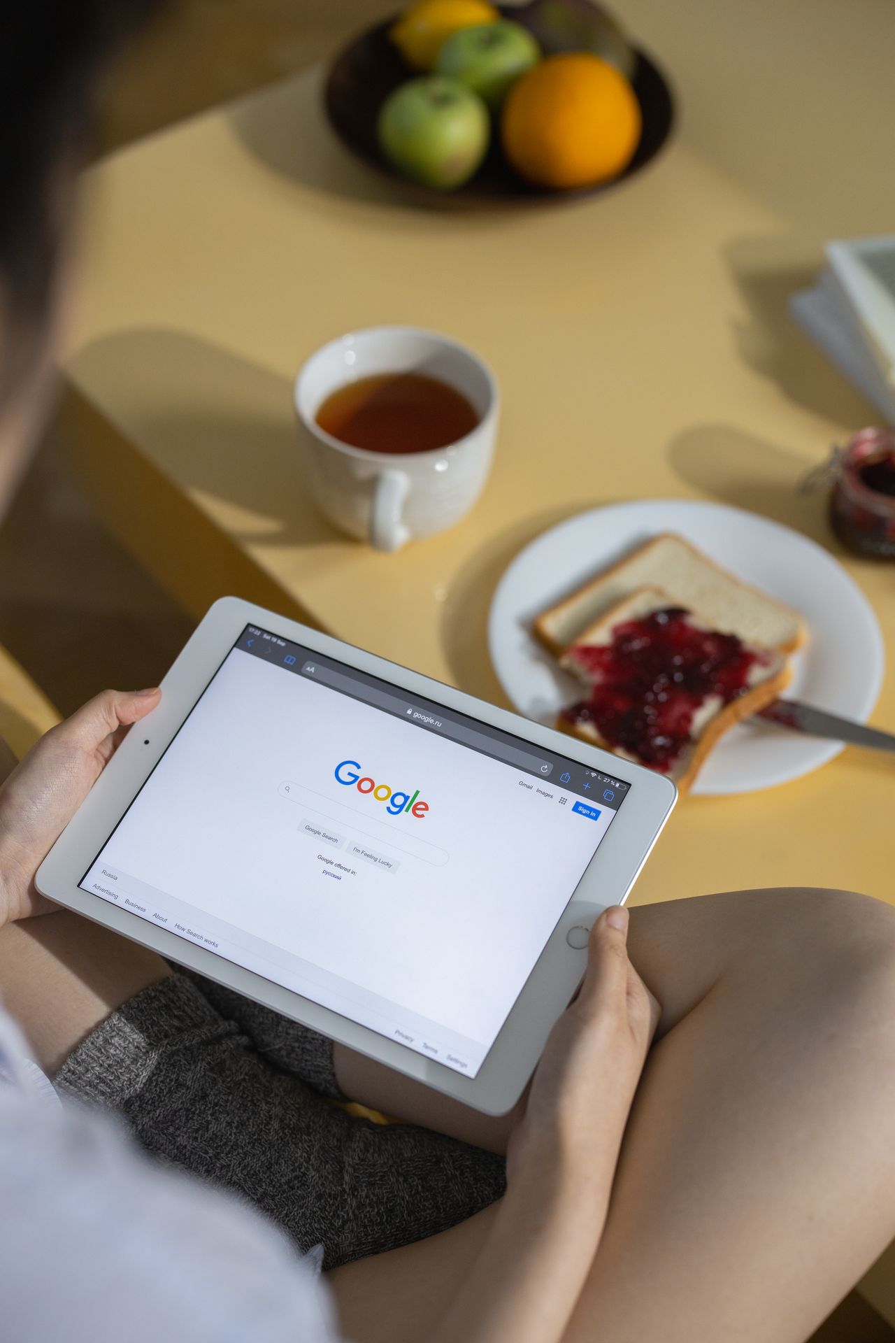 SEO-friendly website development on desktop screens